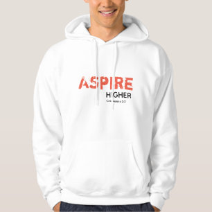 ASPIRE HOGER Inspire Christelijk WIT Hoodie