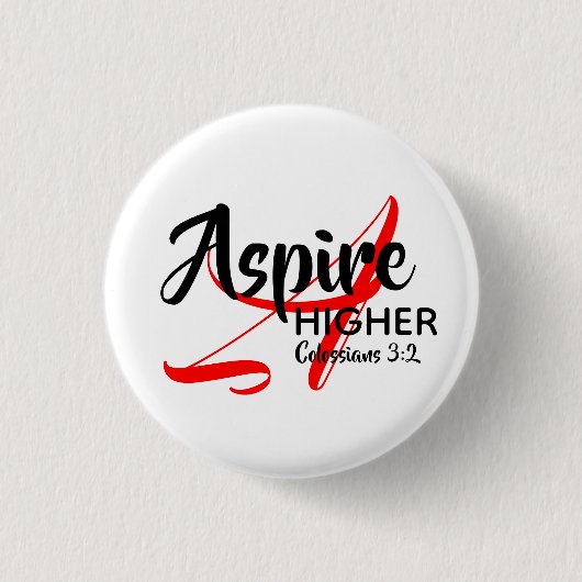 ASPIRE HOGER Inspire Monogram Christelijk Ronde Button 3,2 Cm (Voorkant)