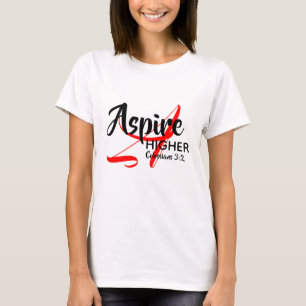 ASPIRE HOGER Inspire Monogram Christelijk WIT T-shirt