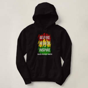 ASPIRE HOGER NAAR INSPIRE Black History Maand Hoodie