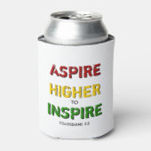 ASPIRE HOGER OM Motivatie BHM TE INSPIRE Blikjeskoeler (Blikje Voorkant)