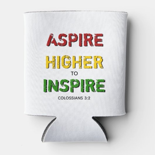 ASPIRE HOGER OM Motivatie BHM TE INSPIRE Blikjeskoeler (Voorkant)