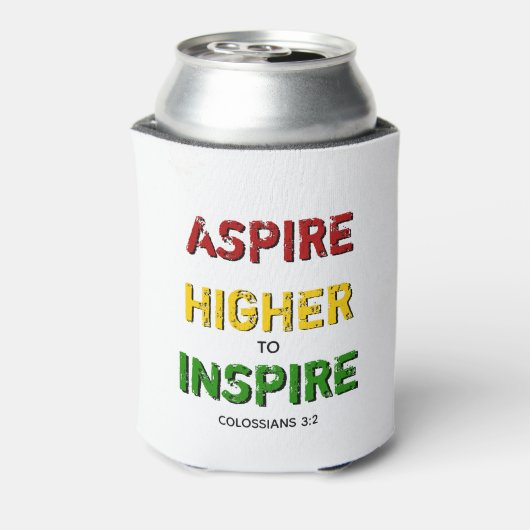 ASPIRE HOGER OM Motivatie BHM TE INSPIRE Blikjeskoeler (Blikje Achterkant)