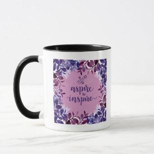 Aspire om Paarse kleur Mok te inspireren