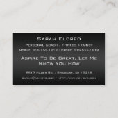 Aspirent les cartes de visite métalliques lisses (Dos)