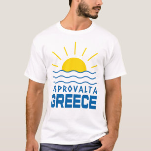 Asprovalta Griekenland Sunshine en Zee Mannen T-shirt