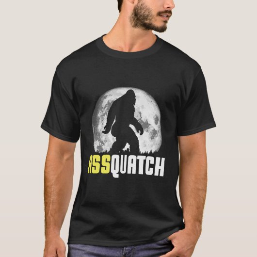 Asquatch Big Butt Bigfoot Night T-shirt (Voorkant)