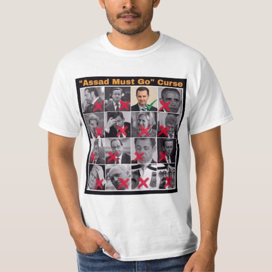 "Assad doit partir" malédiction T-shirt (Devant)