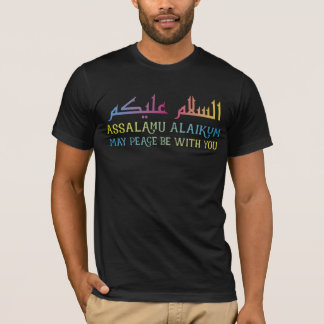 Assalamu Alaikum kan vrede zijn met u islamitisch T-shirt