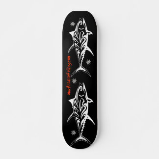 Assassin Fishing - Tribal Black Skateboard