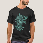 Assassin's Creed Valhalla Geometric Wolf T-shirt (Voorkant)