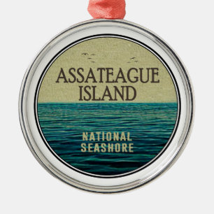 Assateague Island National Seashore Ocean Birds Metalen Ornament