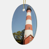 Assateague vuurtoren keramisch ornament (Links)