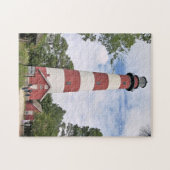 Assateague vuurtoren, Virginia Puzzle Legpuzzel (Horizontaal)