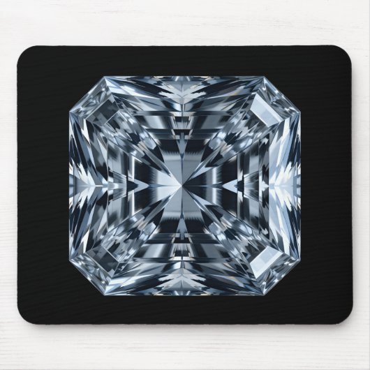 Asscher-Cut Diamond Macro - Spiegelzaal Muismat (Voorkant)