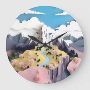 Assemblage Pastel Valley Grote Klok