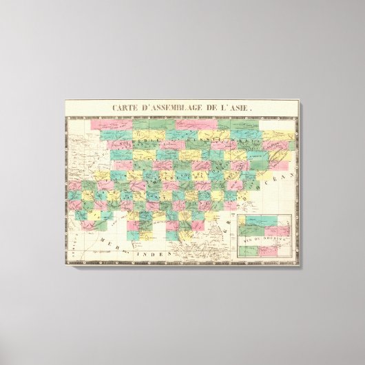 Assemblage van Azië Canvas Afdruk (Voorkant)