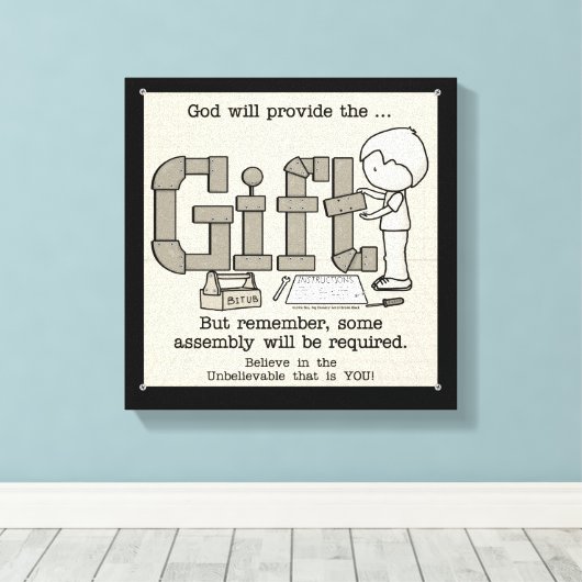 Assemblage vereist canvas afdruk (Insitu (Houten vloer))