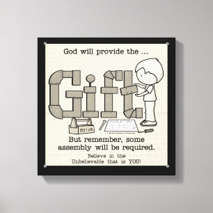 Assemblage vereist canvas afdruk