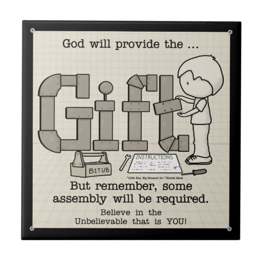 Assemblage vereist tegeltje (Voorkant)