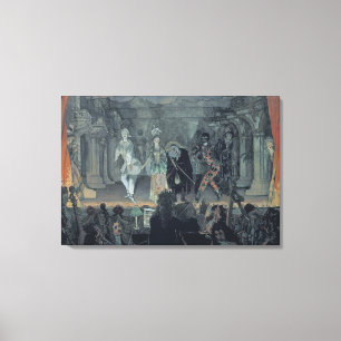 Assemblage voor de aanvang van een canvas afdruk