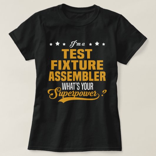 assembler van testopstellingen t-shirt (Design voorkant)