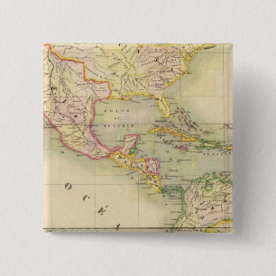 Assembly Map of America Vierkante Button 5,1 Cm