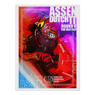 Assen, affiche du TT néerlandais par Murraymoto