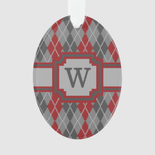 Assen en Embers Argyle Acryl Ornament