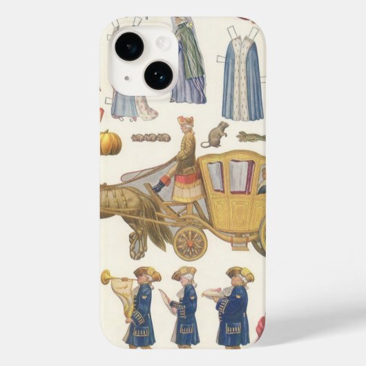 Assepoester, antieke Victoriaanse papieren speelgo Case-Mate iPhone Case (Achterkant)