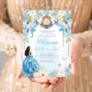 Assepoester Blauw Koningszoet Zestien Prinses Kaart