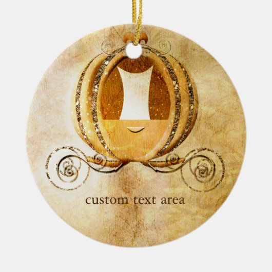 Assepoester Carriage Princess Ornament (Voorkant)