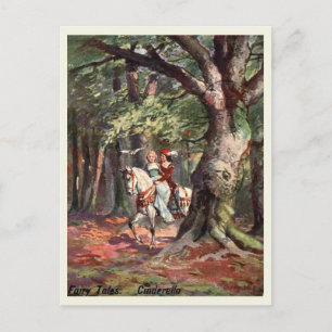 Assepoester en de Prins, 1907,  stijl Briefkaart