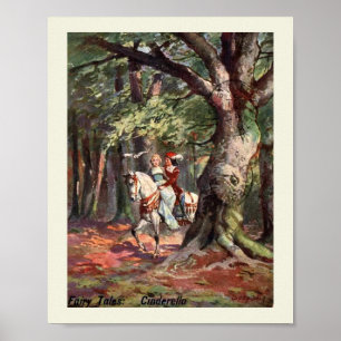 Assepoester en de Prins, 1907,  stijl Poster