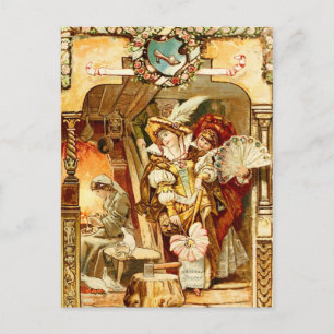 Assepoester en de schaamte. briefkaart