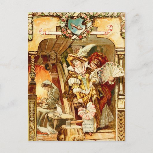 Assepoester en de schaamte. briefkaart (Voorkant)