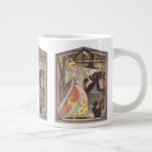 Assepoester en keiharde godmoeder,  feiharde schil extra grote mok (Rechts)