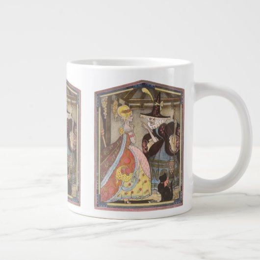 Assepoester en keiharde godmoeder,  feiharde schil extra grote mok (Rechts)