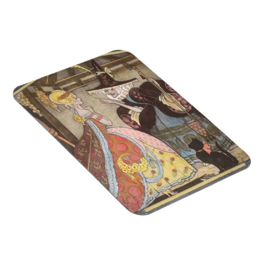 Assepoester en keiharde godmoeder,  feiharde schil magneet (Rechterzijde)