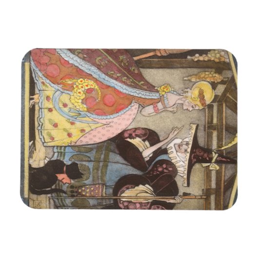 Assepoester en keiharde godmoeder, feiharde schil magneet (Horizontaal)