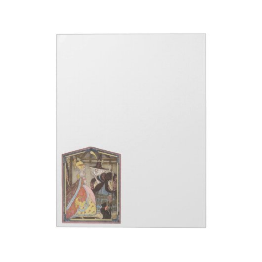 Assepoester en keiharde godmoeder,  feiharde schil notitieblok (Gedraaid)