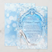 Assepoester Glazen pantoffel Elk nummer Verjaardag Kaart (Voorkant / Achterkant)