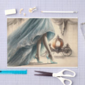  Assepoester Gown & Glass Slipper Decoupage Tissuepapier (Craft)