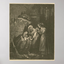 Assepoester Pompoen - Gustave Doré Poster