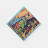 Assepoester, prins en glazen slipper servetten (Hoek)