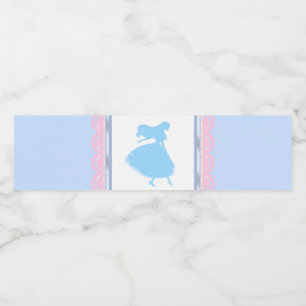 Assepoester Prinses Waterfles Etiketten Roze Blauw