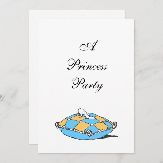 Assepoester Slipper Blauwgroen proefuitvindingen Kaart (Voorkant / Achterkant)