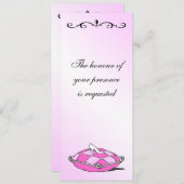 Assepoester Slipper op de uitnodiging voor een ro (Voorkant / Achterkant)