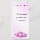 Assepoester Slipper op de uitnodiging voor een ro (Voorkant)