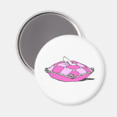 Assepoester Slipper over roze kunst Magneet (Voorkant / Achterkant)